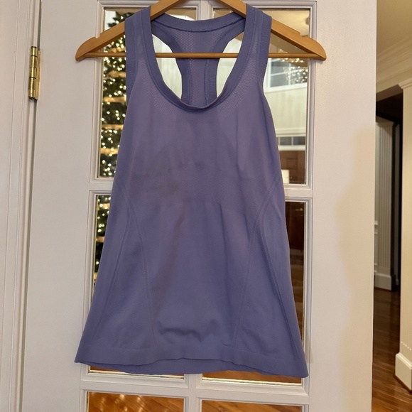 ATHLETA MOMENTUM SEAMLESS TANK, SIZE SMALL, LILAC PURPLE - Picture 4 of 5